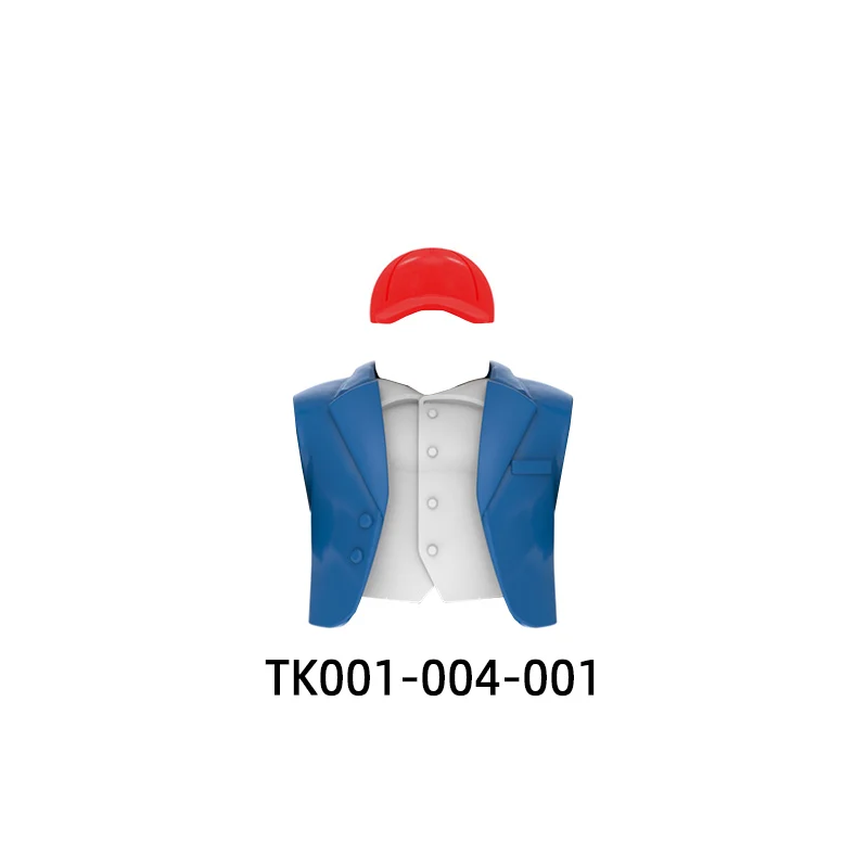 액션 피규어 무기 바지 헤어 부품 모델 블록 MOC 벽돌 세트 선물 어린이를위한 장난감 TK001-TK004