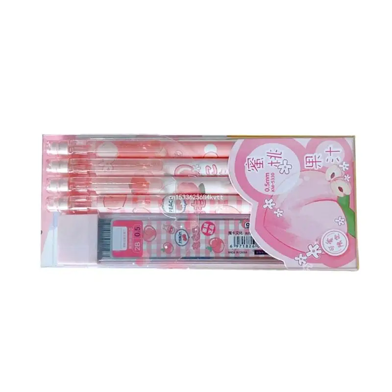 

4Pcs Mechanical Pencils with 0.5MM Refills for Student Drafting Drawing Writing, Automatic Pencil with Small Dropship