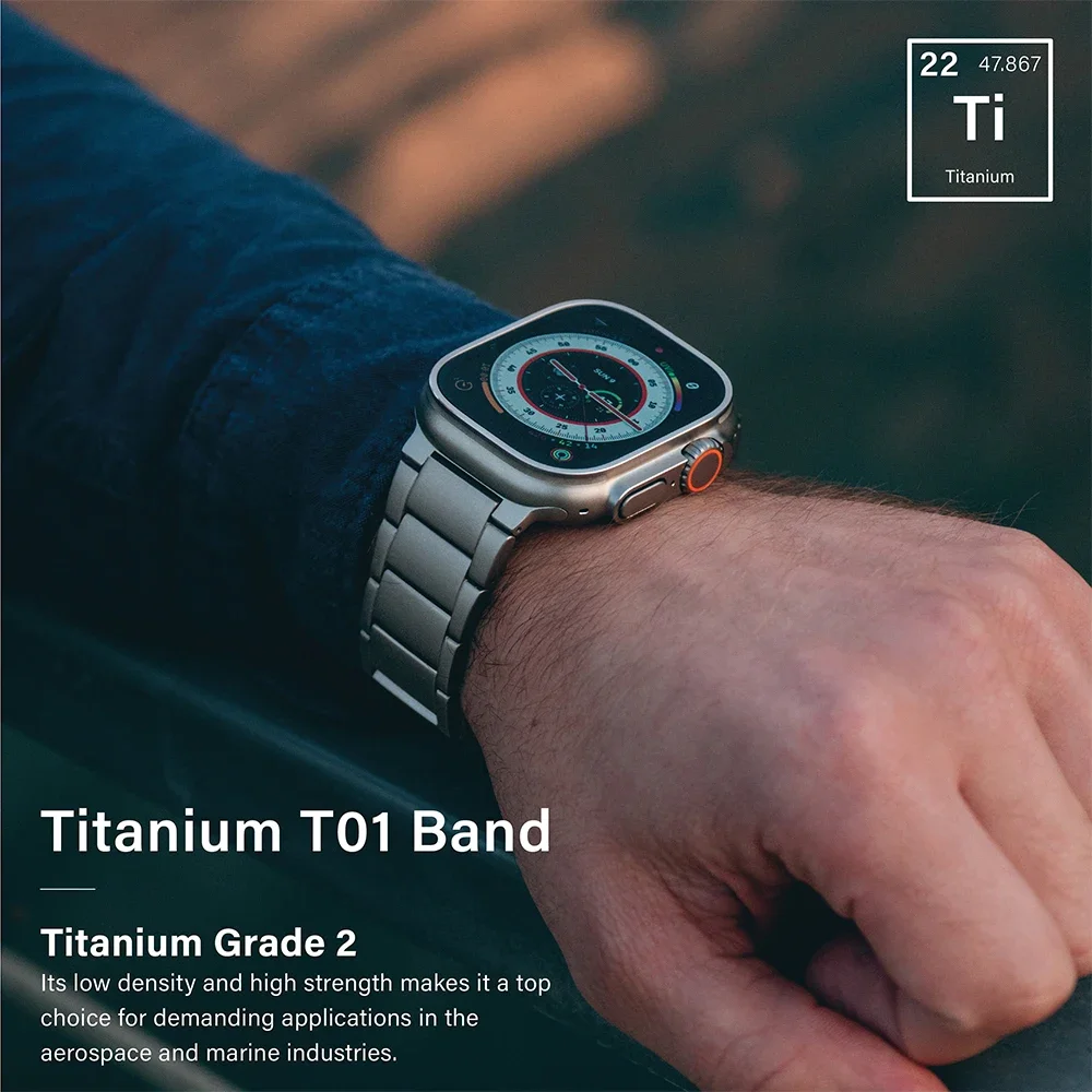 Luxury Titanium Bracelet for Smartwatch - Premium Business Strap