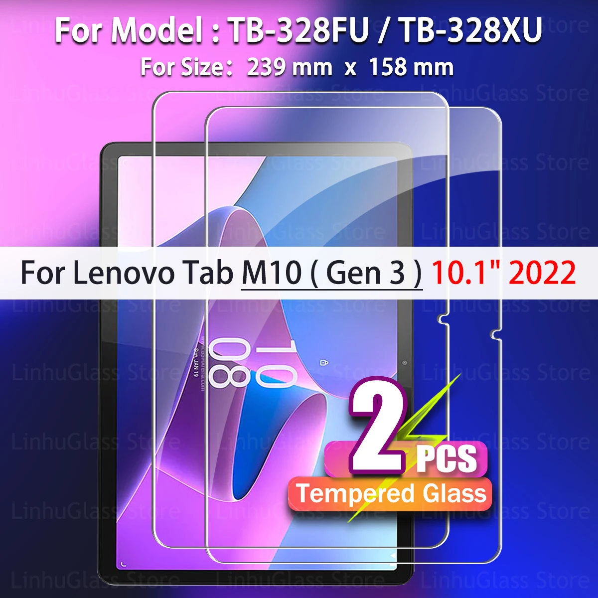 Premium 2-Pack Tempered Glass Screen Protector