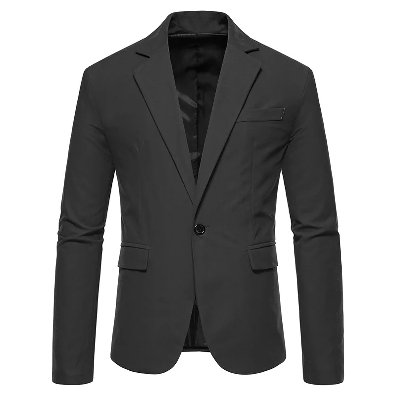 Mens Blazer Jacket European and American Men's Single Breasted Suit Wedding Dress Suit Jacket
