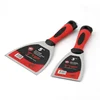 2Pcs Stainless Steel Putty Knife Wall Plastering Knife Hand Tool Plastic Handle Scraper Blade with Soft Grip 1
