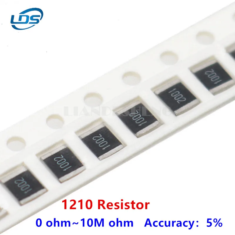 100pcs 1210 5% 1/2W SMD Chip Resistor resistors 0R - 10M 0 10 100 220 470 ohm 0R 10R 100R 220R 470R 1K 2.2K 4.7K 10K 100K 1M 10M 100pcs 1% 0201 resistors 1 16w chip resistor 0r 10m ohm 0r 1r 10r 100r 220r 330r 470r 1k 2k 10k 47k 100k 0 10 100 330 470 ohm