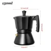 150/300ML Aluminum Moka Italian Mocha Pot Espresso Coffee Maker Induction Cooker Percolator Stove Top Pot Coffee Machine 4