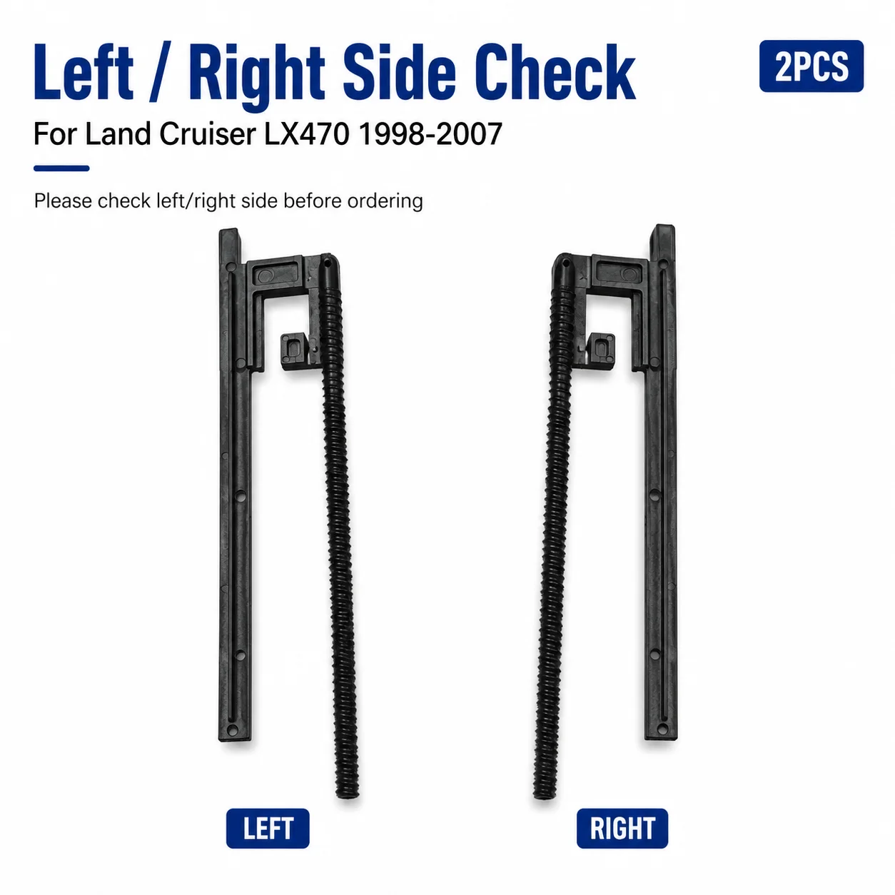 토요타 랜드크루저 렉서스 LX470 1998-2007 좌우 루프 수리용 썬루프 글래스 케이블 세트 63224-60030 63223-60030