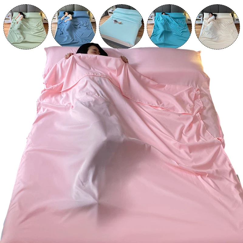 Breathable Portable Sleeping Bag Liner Anti-Dirty Bag Double Travel Soft Sheet Hotel Dirty Proof Sleeping Bags Comfortable