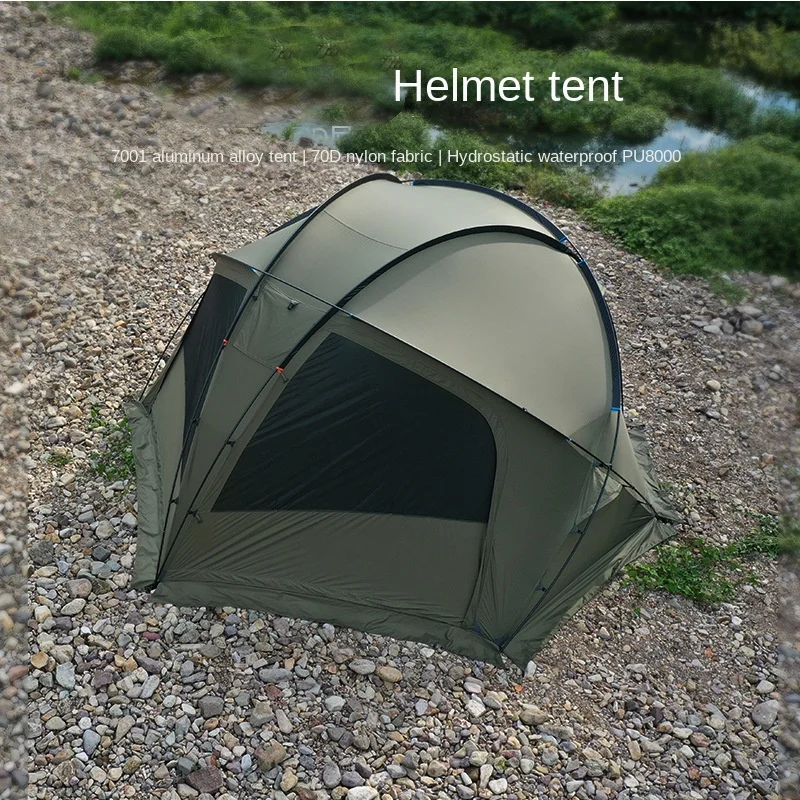 

2023 Helmet Tent Portable Camping Tent Outdoor Collapsible Camping Individual Tent Oxford Cloth