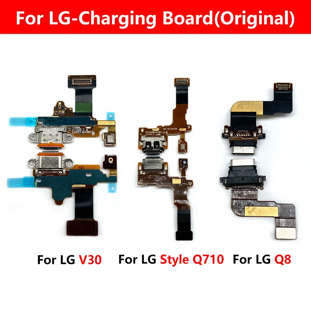 Фото Оригинальный USB-разъем для зарядного устройства, Micro плата для LG G6 K22 K41S K42 K52 K51 K61 Q7 Q610 Q8 Q92 Q720 Style Q710 V30 №3