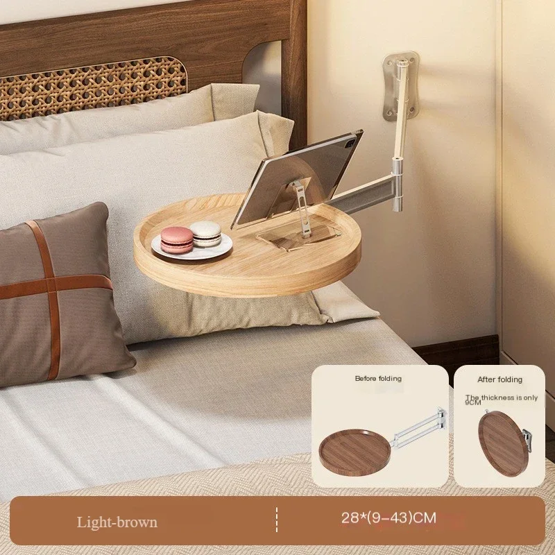 خزائن تخزين بجانب السرير قابلة للطي مثبتة على الحا...