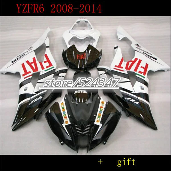 

Fei-Fairing kit for YZFR6 08 14 YZF R6 2008 2009 2014 YZF600 white Fairings Set Motorcycle Accessories & Parts