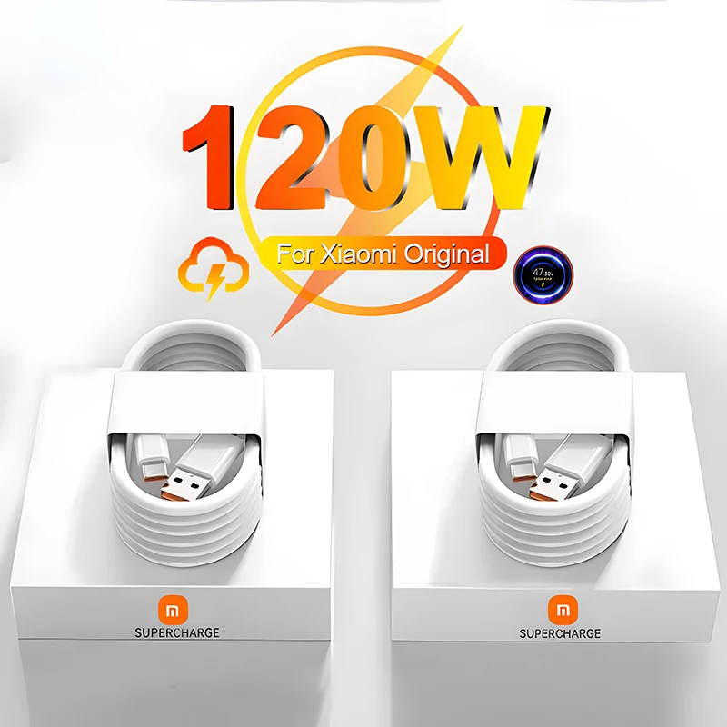 รูปสินค้า สายชาร์จเร็ว 120W USB-C สำหรับมือถือ Xiaomi