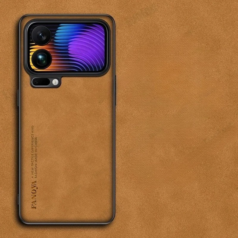Premium Sheepskin Leather Business Phone Case in Luxury Design