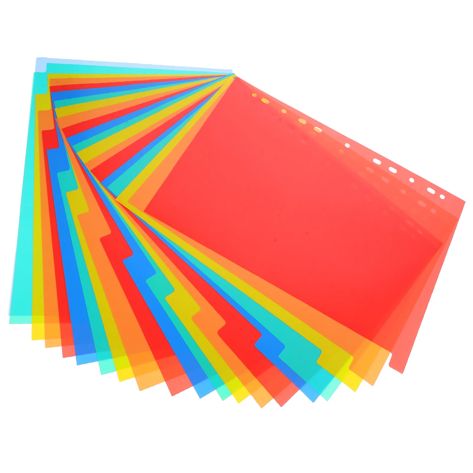 Index Page Category Notebook Separators Tab Dividers Plastic Binder Colored Tabs Number Folder Tabbed Pp notebook binder divider