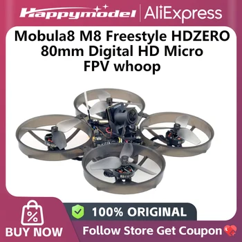 Happymodel Nuovo Mobula8 M8 Freestyle HDZERO 80mm Digital HD Micro FPV Rotorcraft con il nuovo controllo di volo 5 in 1 HDZERO AIO15 2S