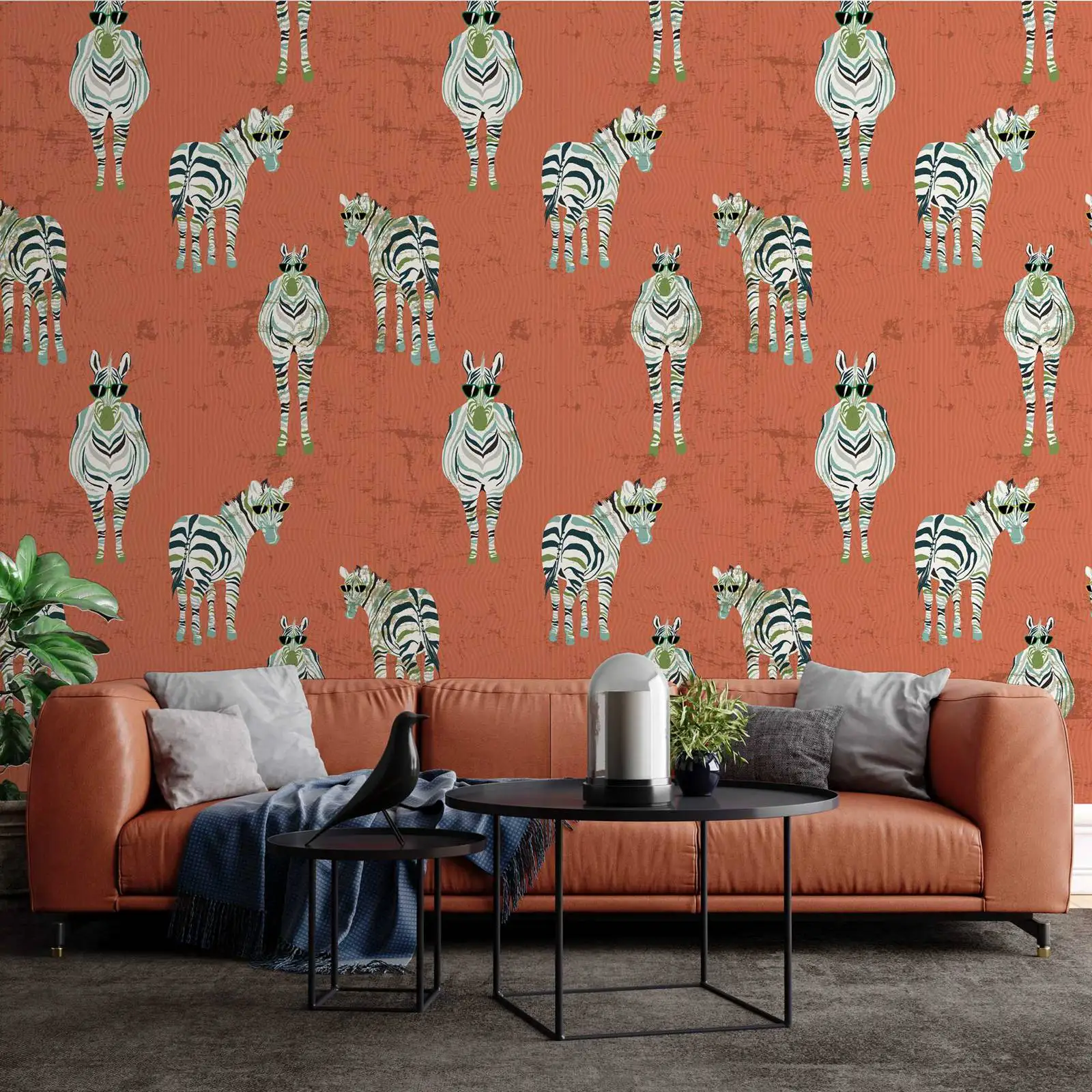 Zwart en Goud Foto Behang | Zebra Strepen — WonderMural, image size:1600x1600
