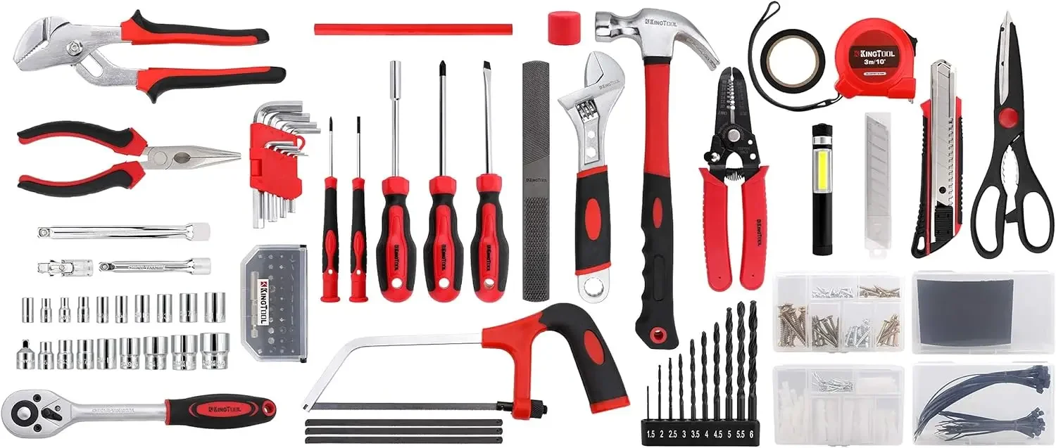 325 Piece Home Repair Tool Kit, General Home/Auto Repair Tool Set, Toolbox Storage Case with Drawer, General Household Tool Kit 3