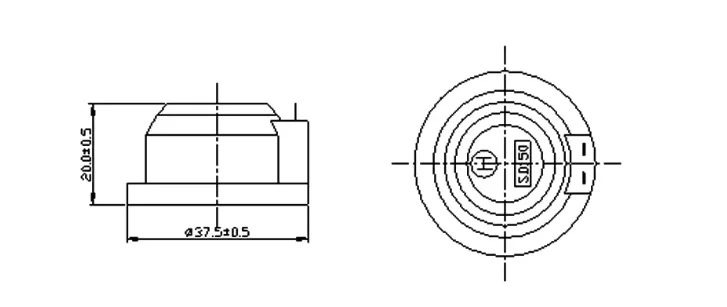 20 Stück/1 Stück 38*20mm SD-150 Empfänger-Lautsprecher Telefonhörer Mono 38mm 150 Ohm Mikrofon Audio-Einzelton-Sender – Detail 1