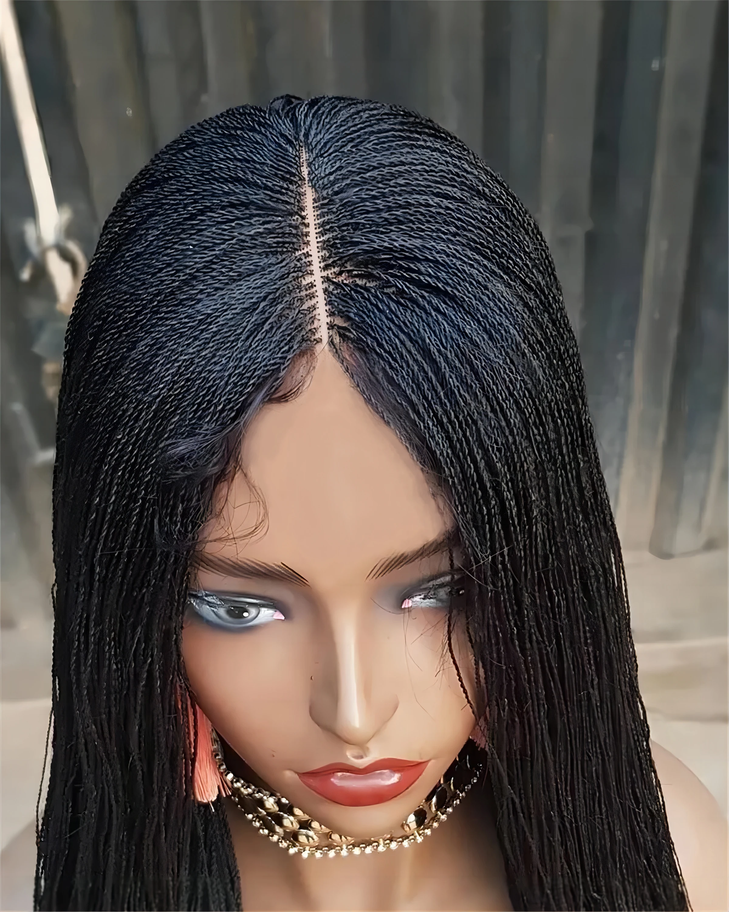 

micro braids box braids cornrow synthetic wigs cornrows wig passion tribal braids wig for black women red dreadlocks