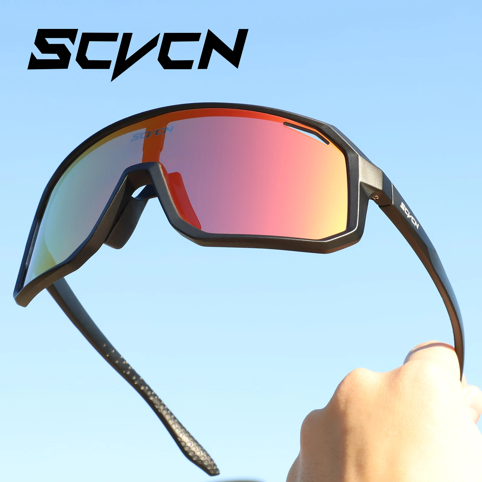 cycling sunglasses SCVCN Cycling Glasses Cycling Sunglasses Photochromic UV400 Bicycle Eyewear Sports MTB Outdoor Bike Goggles Sunglasses Eyepieces