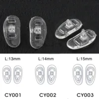 2000pcs Wholesale Eyeglasses Glasses Silicone nose pads various types & sizes eyewear nose pad part oval round 2