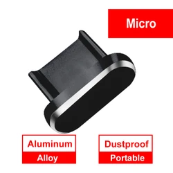 Universal Type - C and 3.5mm Earphone Jack Anti - Dust Accessory Set (Metal for micro)