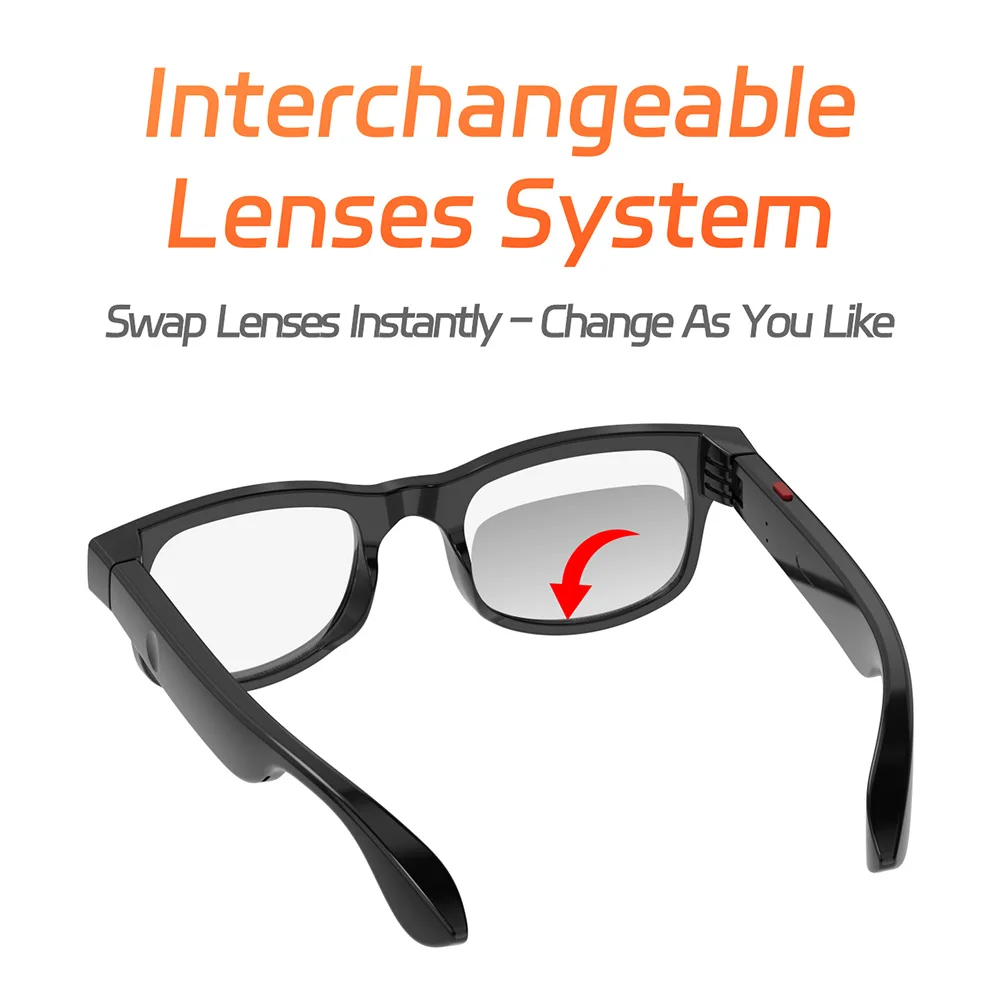 AI Smart Glasses Photochromic Multifunction 144 Language Bluetooth Calling Voice Assistant Music Player Translate Camera Glasses