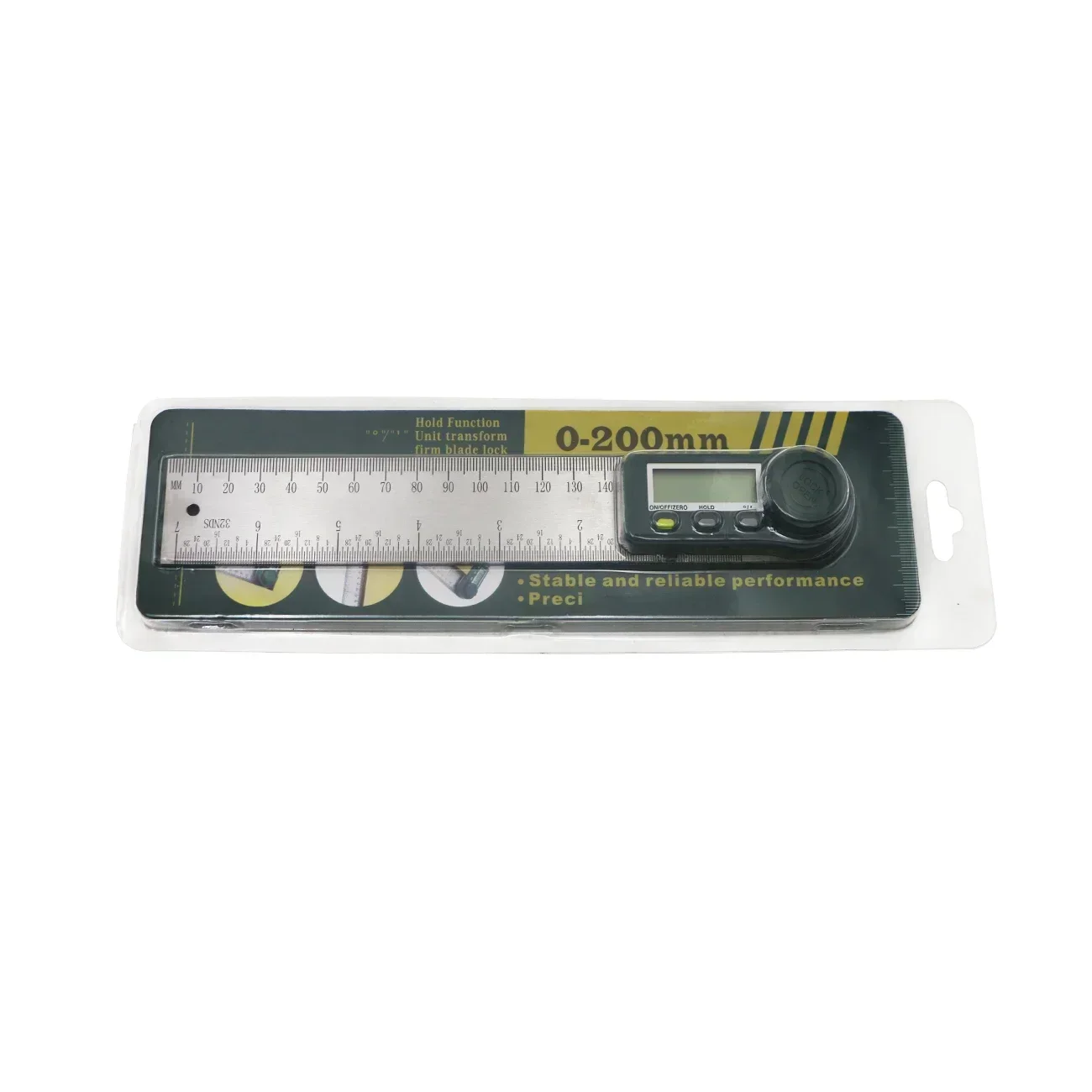 Digital Angle Finder Ruler 7 Inch / 200 mm Stainless Steel Protractor Angle Finder for Woodworking Measurement 6