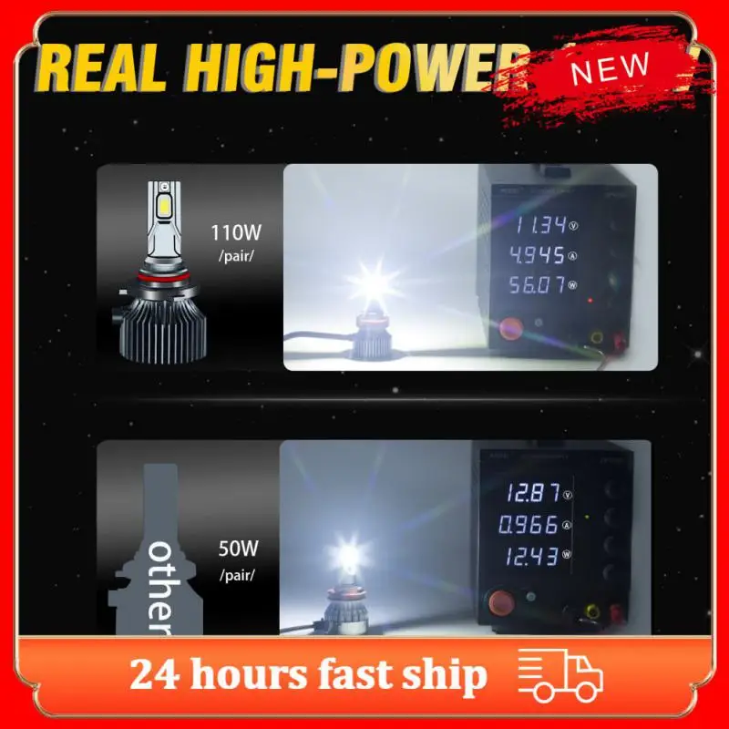

Auto Lamp 55w/only Low Pollution Durable Long Service Life Portable Automobile Car Led Headlight 6000k Low Power Consumption H10