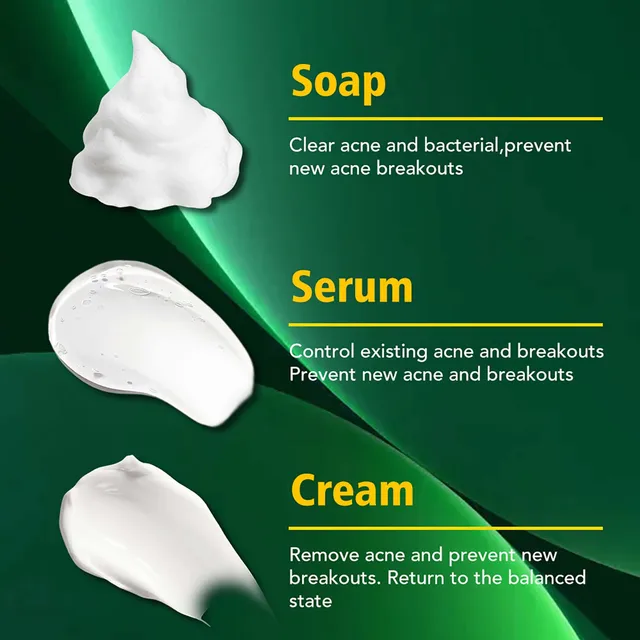 Ailke Szalicilsav Szerves Anti-Acne Tisztító Arckezelés, Sima, Tiszta És Pattanásokmentes Bőr, Csökkentse A Pattanások Hegét, Foltokat, Kitörést - Image 3