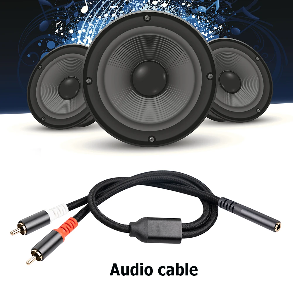 MP3 ÷̾   AUX  Y ̺, 0.3M 3.5mm Ͽ 2 RCA  ̺,  3.5mm