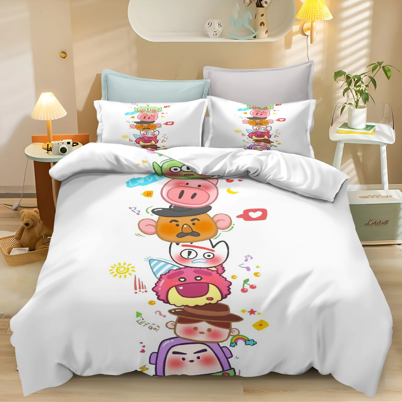 Toy Story Quilt Cover Bedding Set – Cute Cartoon Design for Boys 4
