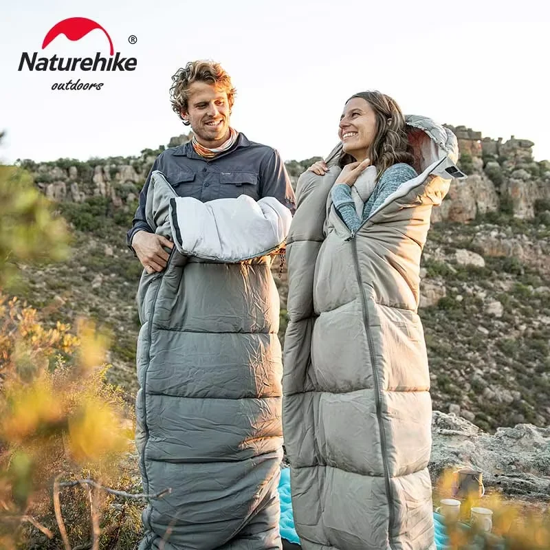 Sleeping Bag Naturehike Sleeping Bag M180 M300 M400 Camping Cotton Splicable Waterproof Envelope Bags Machine Washable sleeping bag,survival sleeping bag