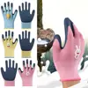 Cartoon Animal Kids Work Gloves Multi-purpose Pink Blue Yellow Gardening Glove Camping Wear Resistant Latex Coated Gloves 1