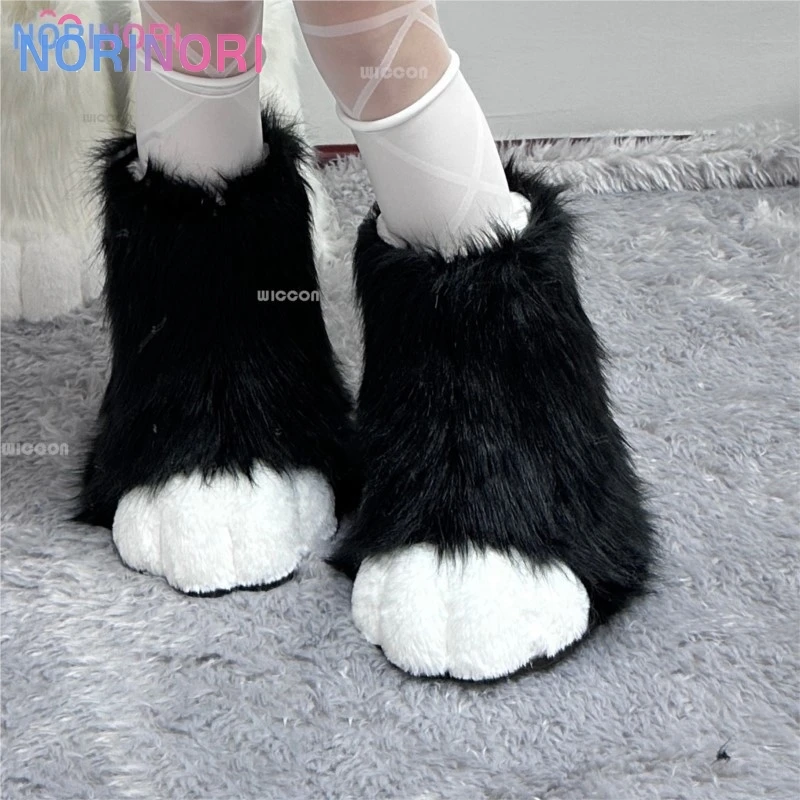 Fursuit Paws Shoes Kigurumi Furry Cosplay Gloves Decors Animal Cosplay Glove Boots Wearable Party Original Roleplay Accessories