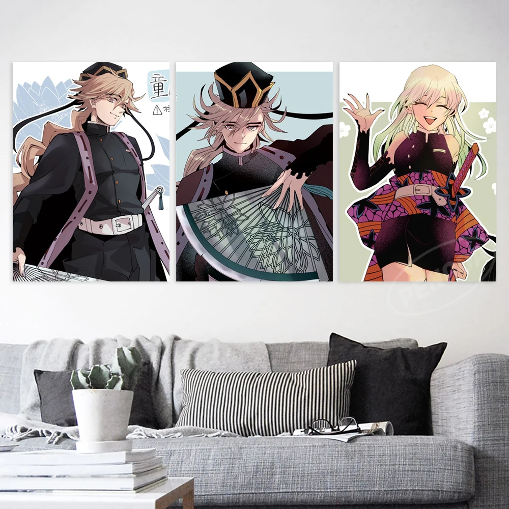 KEMS Demon Slayer Anime Manga Fanart Canvas Print and Wall Art Modern  Family Bedroom 60x90cm : : Home & Kitchen