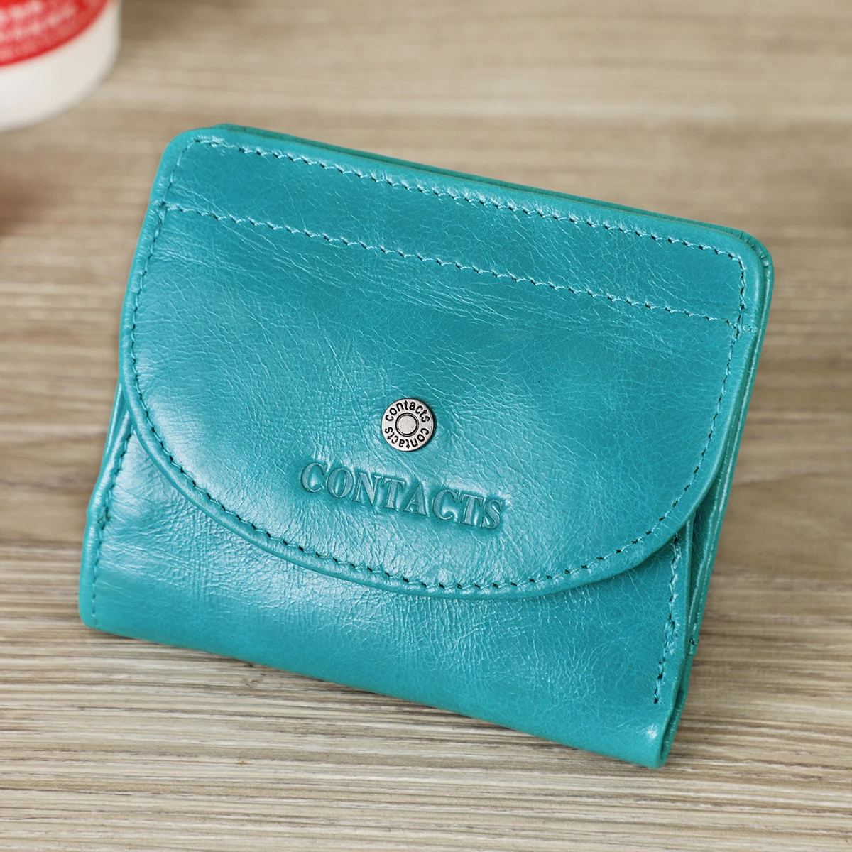 Contact'S Fashion Genuine Leather Designer Wallets Luxury for Women Small Coin Purse Women Card Holder Mini Clutch 1
