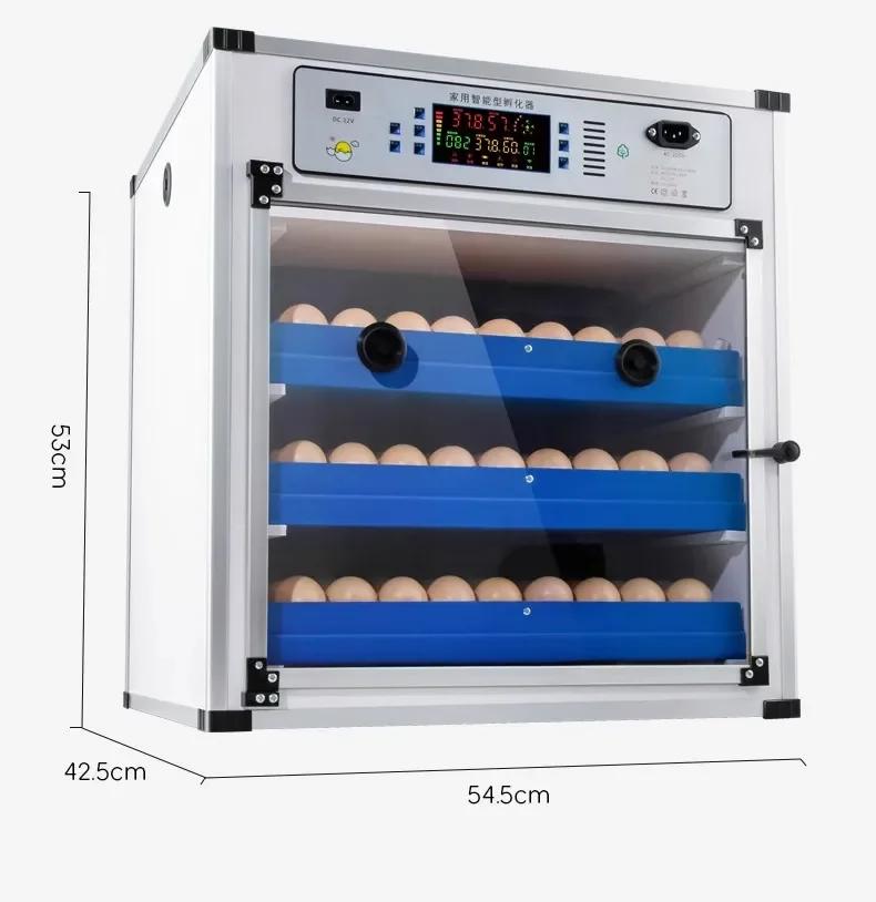 

204 Eggs Dual Electric Edition Incubator Machine Automatic Egg Incubator for Chicken Quail Bird Egg Hatch