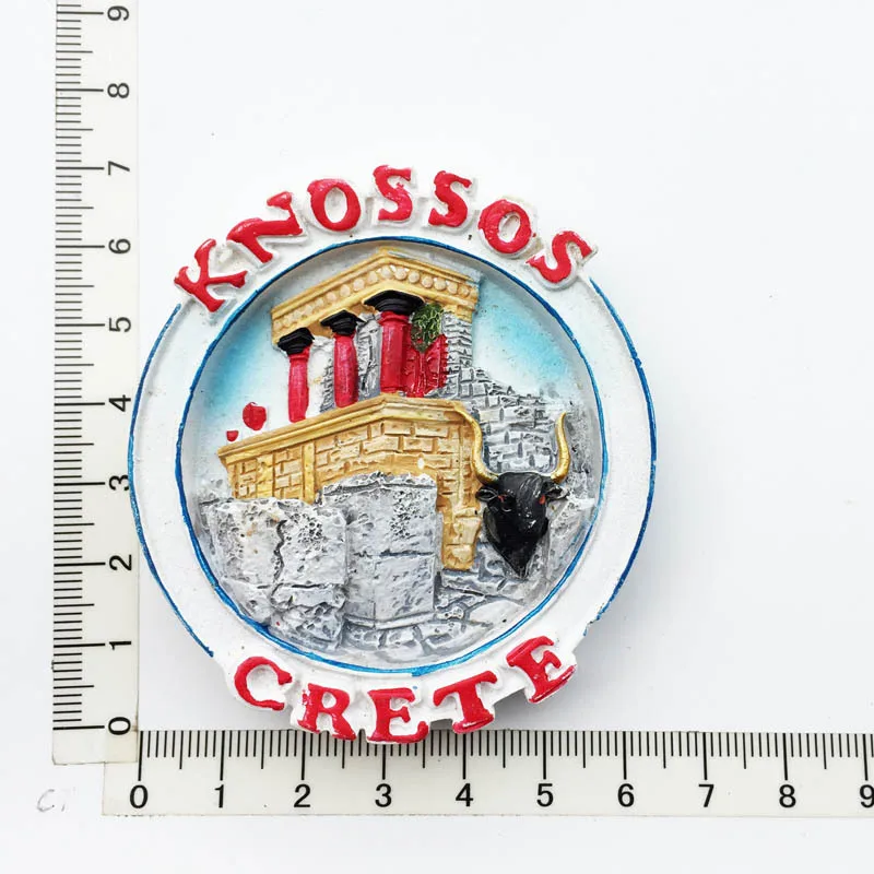 Greek Culture Travel Souvenirs: Decorative Fridge Magnets for Home and Photo Wall Art