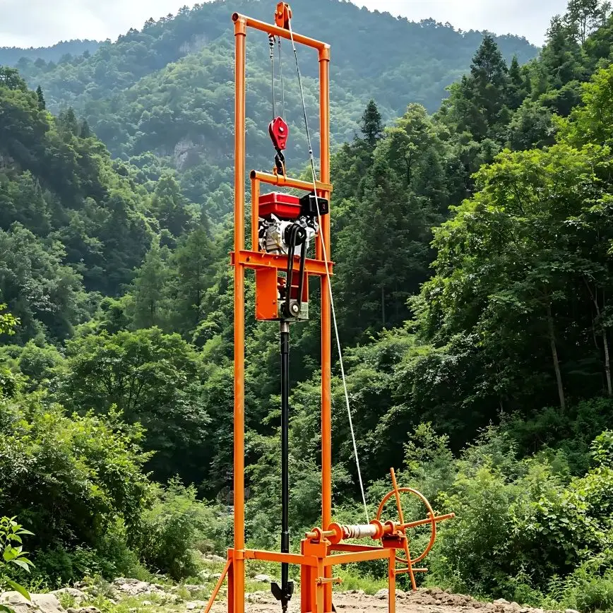 Maßgefertigte Hochwertige Wasserbrunnenbohranlage mit Doppelkraftstoff-Kompatibilität für Benzin- und Dieselbetrieb