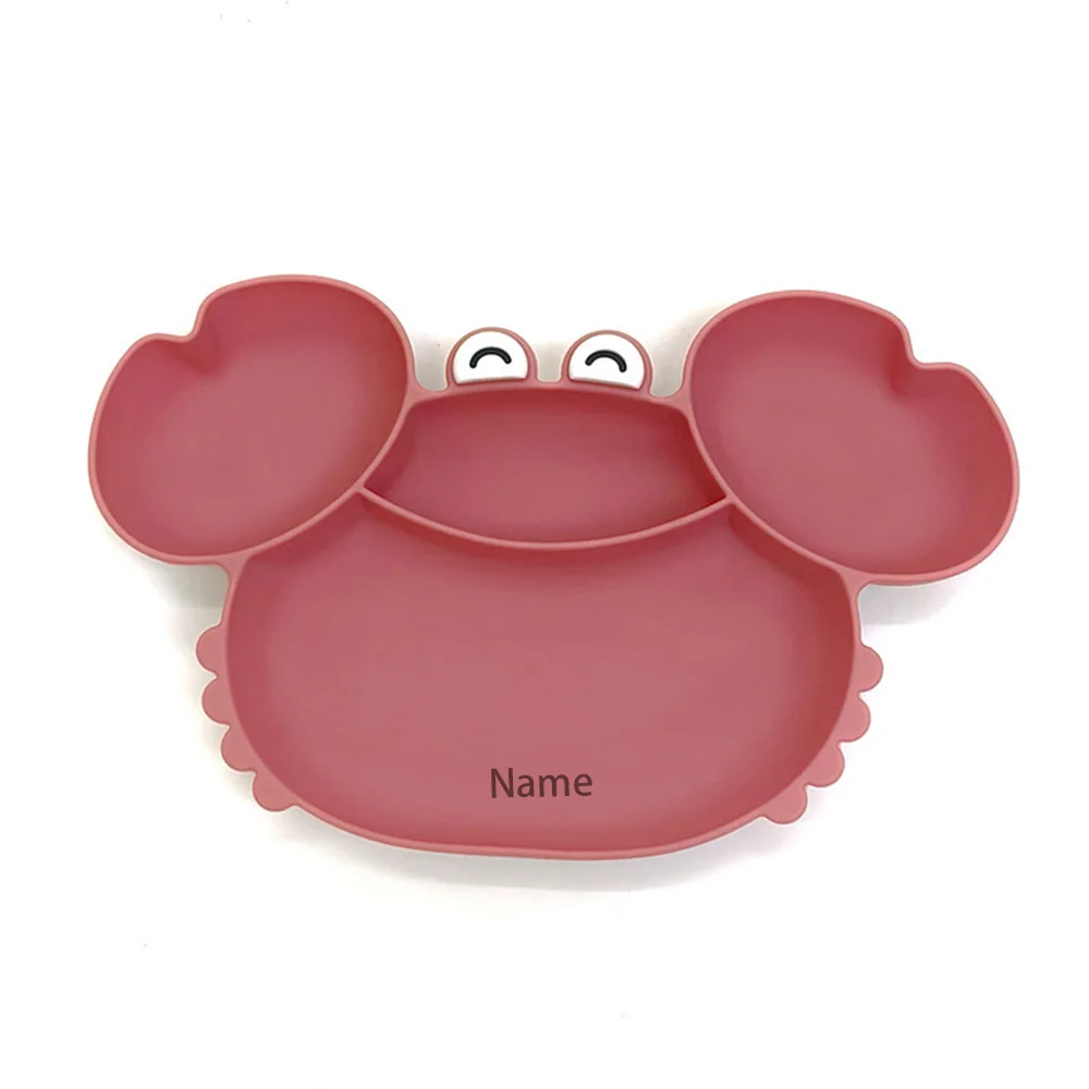 Baby Tableware Bowl Personalized Customization Free Printing Silicone Material Boy Girl Holiday Gift