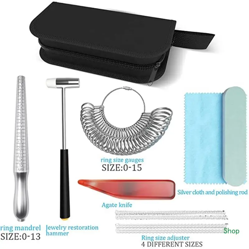 Dropship Ring Repair Tool Set Includes Ring Size Adjuster Polishing Rod Polishing Cloth
