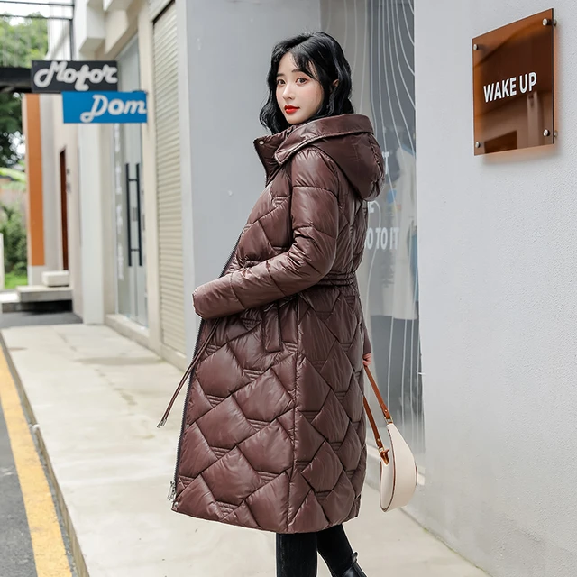 Fashion Slim Parkas Women Winter Long Coats Hooded Snow Wear Warm Jackets  M-7XL Padded Clothing Abrigos Mujer Invierno SWREDMI - AliExpress