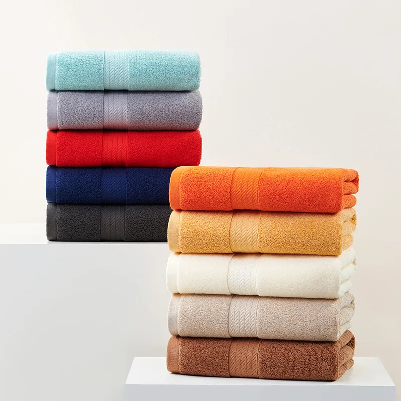 1/2PCS 50x100cm Cotton Bathroom Towels Set of 1/2 Bath Elegant Soft Face Hand Towels for Women and Men Sports Yoga Towels 수건 세트 5