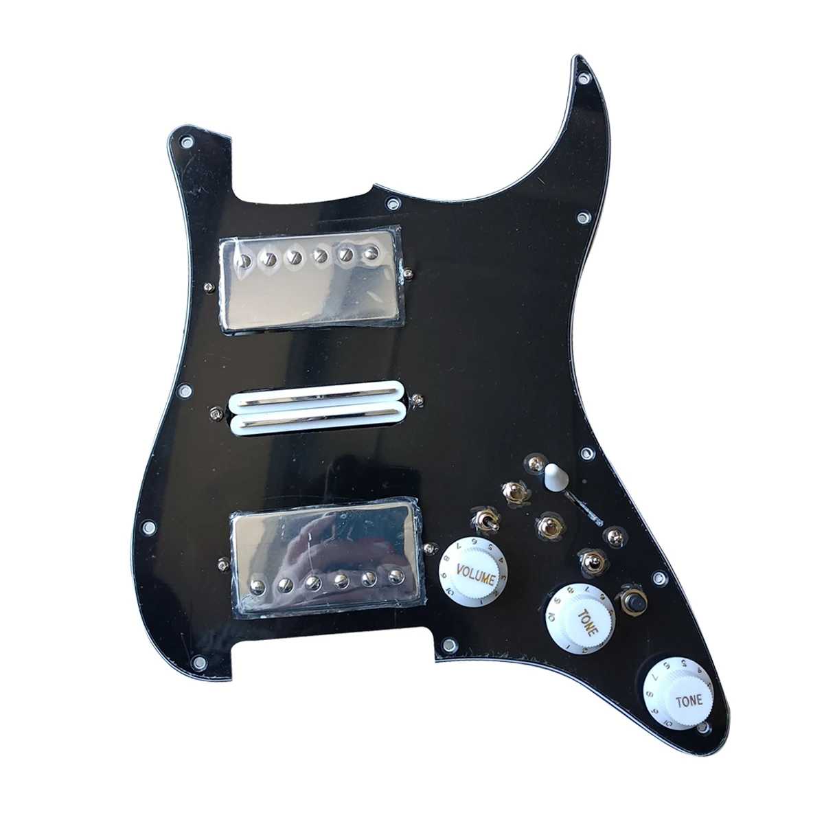 

HSH Upgrade Prewired Pickguard Set Multifunction Switch Chrome Alnico V Pickups High Output DCR Guitar Parts