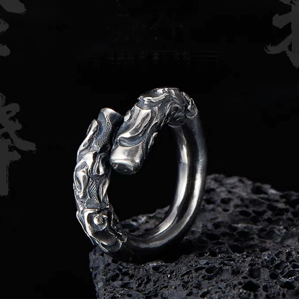 

Ring for Men 2023 TOMYE J23T002 Unique Design Retro Vintage Golden Cudgel Casual Copper Adjustable Finger Open Boy Jewelry Gifts