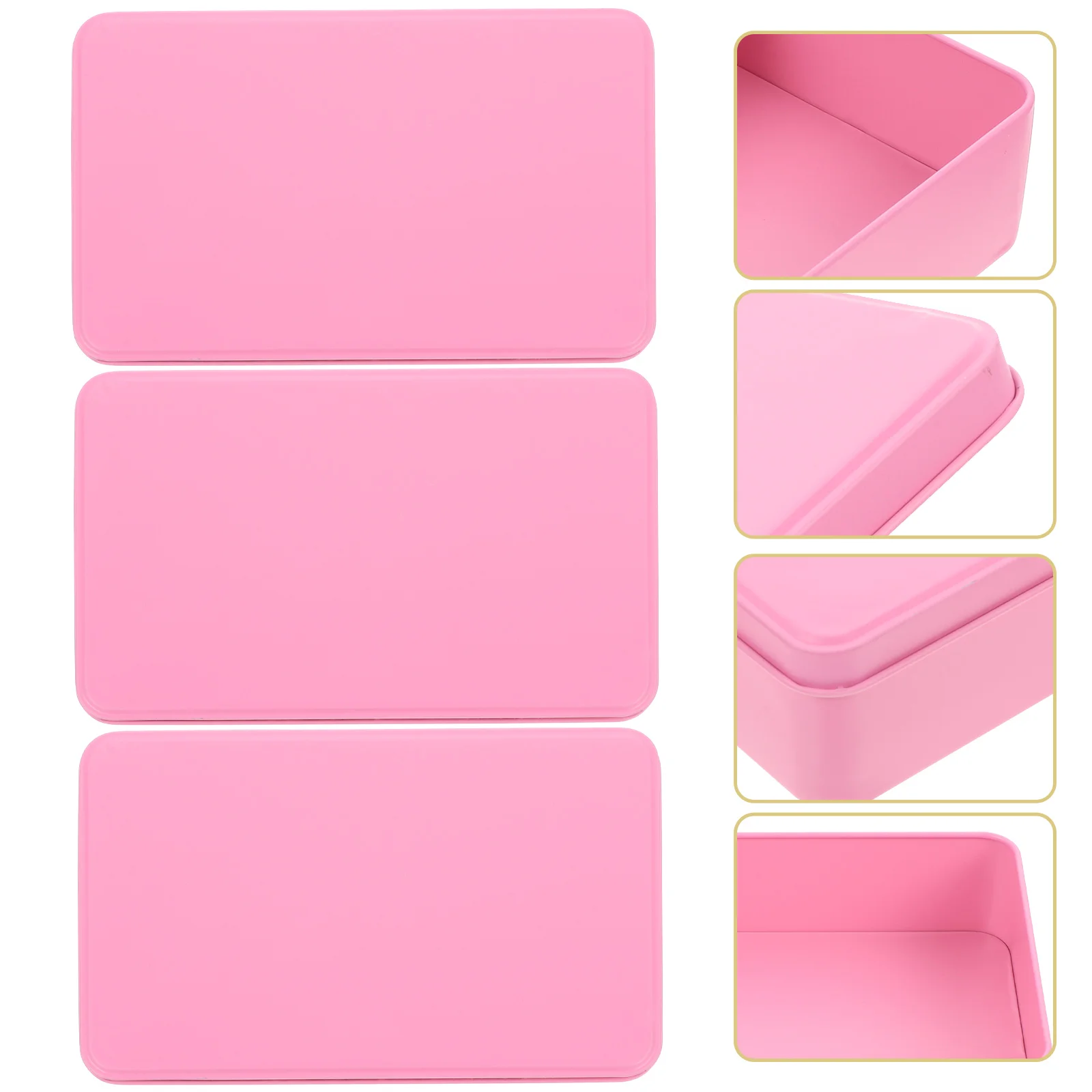 

Empty Metal Tins Box Rectangular Cookie Tin Cans Candy Storage Container Organizer