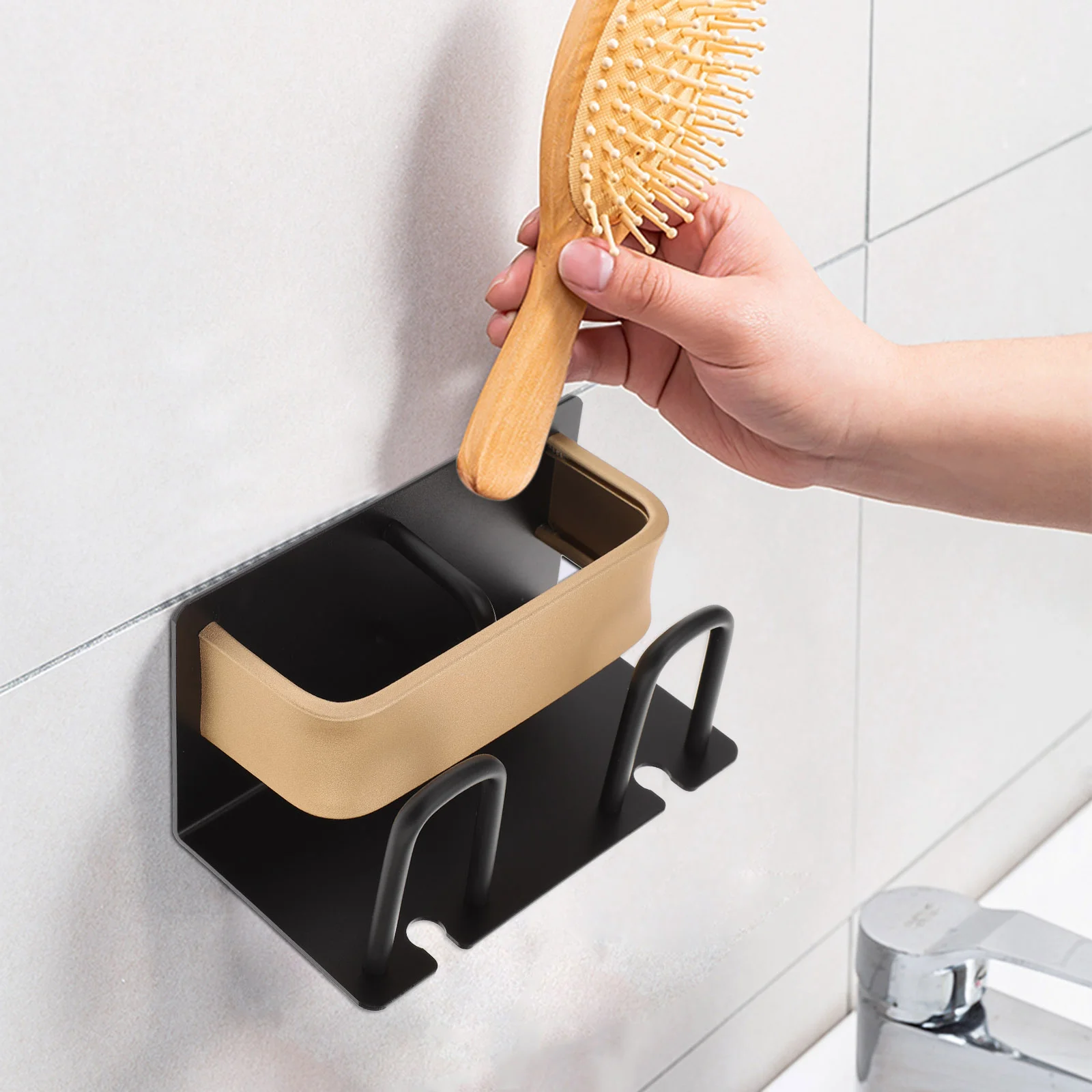 

Toothbrush Rack Holder for Home Organizer Toothpaste Space Aluminum Kids Bathroom Accessories Shelf
