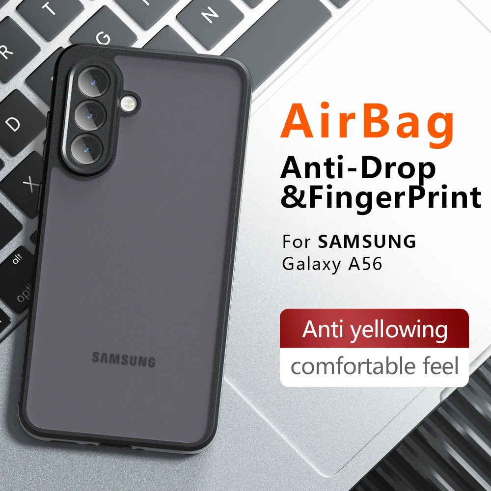 Airbag Super Protection Clear Matte Phone Case - Soft TPU+PC Cover