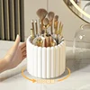 2025 360 Rotating Makeup Desktop Cosmetic Storage Organizer Large Capacity  Bathroom Portable Lipstick Makeup Brush Pen Holder 4