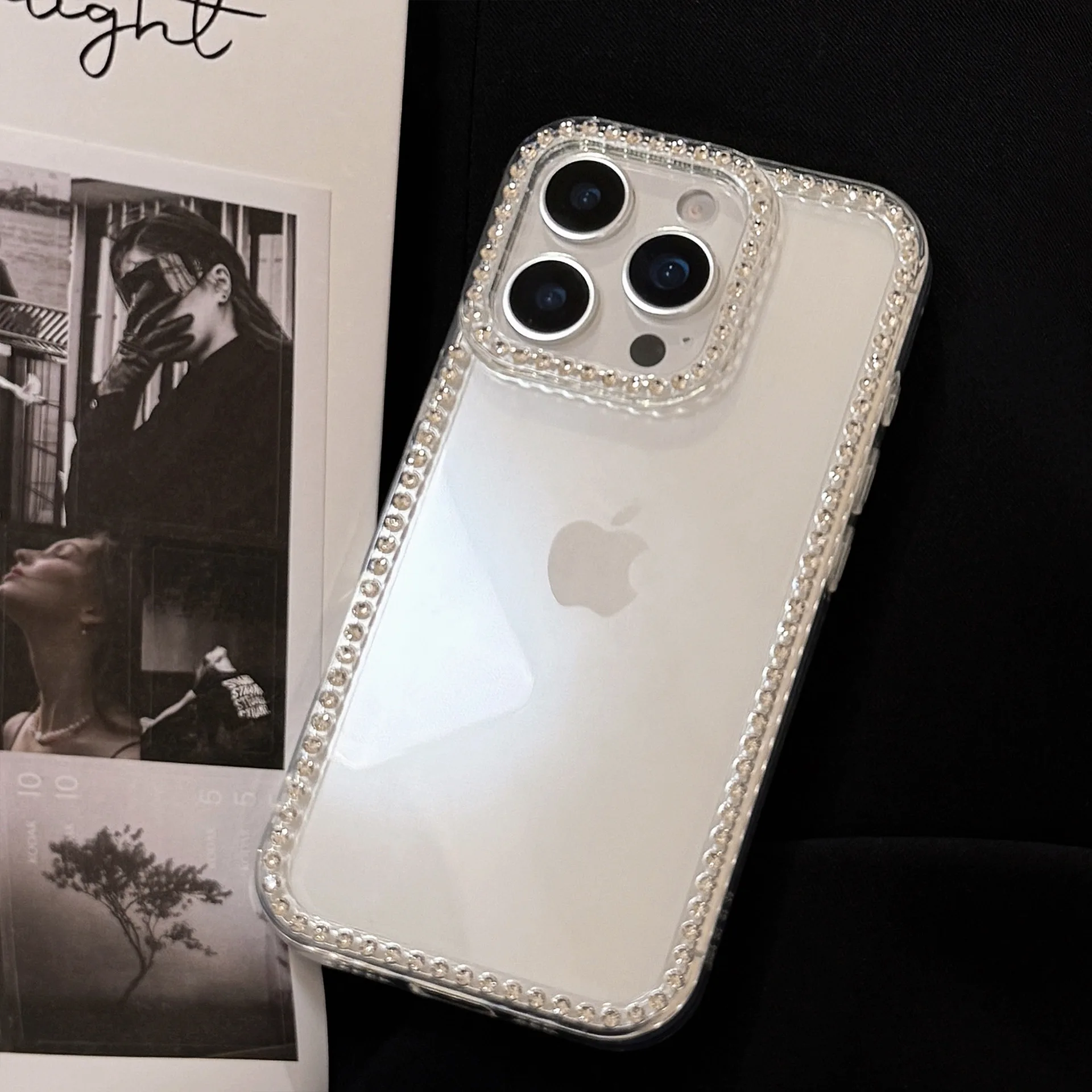 Luxury Glitter Jewelled Transparent Shockproof Phone Case